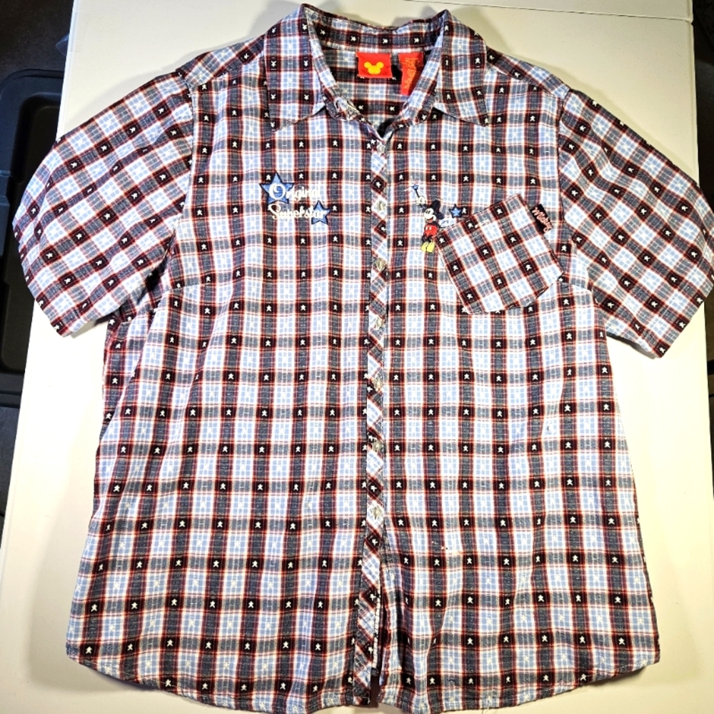Disney Mickey Mouse short sleeve button top size 18-20